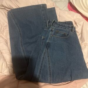 Street wear easy pipeline Blue Women's Jeans